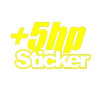 I Just Need +5hp You Know Sticker Vinyl Decal Car Sticker Truck Window(Yellow,30X17.6CM)