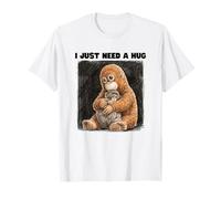 I Just Need A Hug Cute Baby Monkey Punch T-Shirt