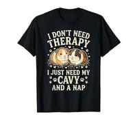 I Just Need My Cavy and A Nap Retro Adorable Guinea Pig T-Shirt