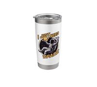 I Just Need Space Astronaut Floating Among Stars Stainless Steel Insulated Tumbler