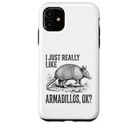 I Just Really Like Armadillos Ok? Vintage Sketch Case for iPhone 11