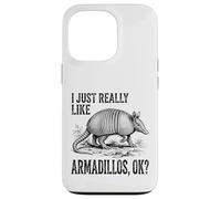 I Just Really Like Armadillos Ok? Vintage Sketch Case for iPhone 13 Pro