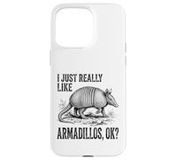 I Just Really Like Armadillos Ok? Vintage Sketch Case for iPhone 15 Pro Max