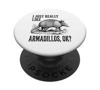 I Just Really Like Armadillos Ok? Vintage Sketch PopSockets Adhesive PopGrip