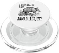 I Just Really Like Armadillos Ok? Vintage Sketch PopSockets PopGrip for MagSafe