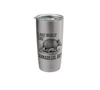 I Just Really Like Armadillos Ok? Vintage Sketch Stainless Steel Insulated Tumbler