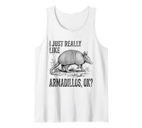 I Just Really Like Armadillos Ok? Vintage Sketch Tank Top