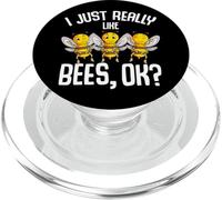 I Just Really Like Bees Bumble Bee Kids Girls Boys PopSockets PopGrip for MagSafe