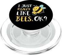 I Just Really Like Bees OK Cute Honey Bee Lover PopSockets PopGrip for MagSafe