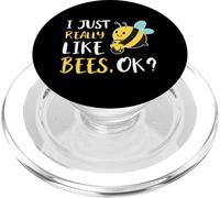I Just Really Like Bees OK Cute Honey Bee Lover PopSockets PopGrip for MagSafe