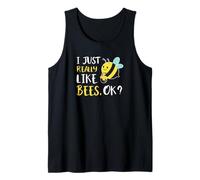 I Just Really Like Bees OK Cute Honey Bee Lover Tank Top