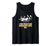 I Just Really Like Bicolor Cats Ok Animal Lover Cute Cat Tank Top