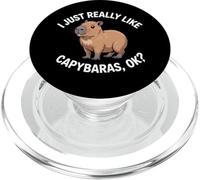I Just Really Like Capybaras, OK? Capybara Humor PopSockets PopGrip for MagSafe