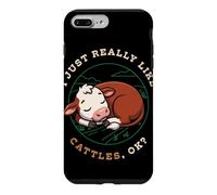 I Just Really Like Cattles Ok Farm Animal Cute Hereford Cow Case for iPhone 7 Plus/8 Plus