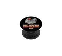 I Just Really Like Chickens Ok Farm Plymouth Rock Chicken PopSockets Adhesive PopGrip