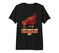I Just Really Like Chickens Ok Farm Rhode Island Chicken Premium T-Shirt