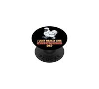 I Just Really Like Chickens Ok Farm Silkie Chicken PopSockets Adhesive PopGrip