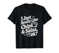 I Just Really Like Chips and Salsa OK? Value Graphic T-Shirt, Men, Black, M