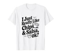 I Just Really Like Chips and Salsa OK? Value Graphic T-Shirt, Men, White, M
