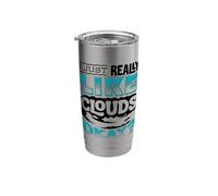 I Just Really Like Clouds Okay Weatherman Stainless Steel Insulated Tumbler