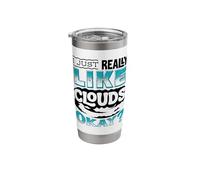 I Just Really Like Clouds Okay Weatherman Stainless Steel Insulated Tumbler