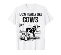 I Just Really Like Cows Ok - Cow Lover Farmer Dairy Farming T-Shirt