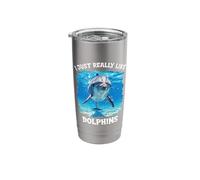 I just Really Like Dolphins Dolphin Stainless Steel Insulated Tumbler