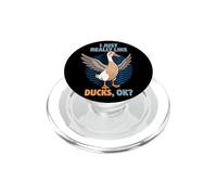 I Just Really Like Ducks Ok Animal Cute Indian Runner Duck PopSockets PopGrip for MagSafe