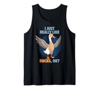 I Just Really Like Ducks Ok Animal Cute Indian Runner Duck Tank Top