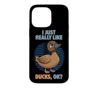 I Just Really Like Ducks Ok Animal Cute Khaki Campbell Duck Case for iPhone 14 Pro Max