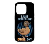 I Just Really Like Ducks Ok Animal Cute Khaki Campbell Duck Case for iPhone 15 Pro