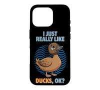 I Just Really Like Ducks Ok Animal Cute Khaki Campbell Duck Case for iPhone 16 Pro