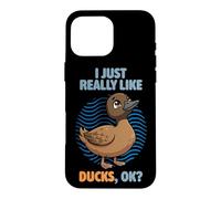 I Just Really Like Ducks Ok Animal Cute Khaki Campbell Duck Case for iPhone 16 Pro Max