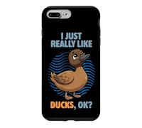 I Just Really Like Ducks Ok Animal Cute Khaki Campbell Duck Case for iPhone 7 Plus/8 Plus