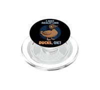 I Just Really Like Ducks Ok Animal Cute Khaki Campbell Duck PopSockets PopGrip for MagSafe