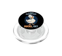 I Just Really Like Ducks Ok Waterfowl Animal Crested Duck PopSockets PopGrip for MagSafe