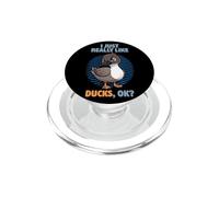 I Just Really Like Ducks Ok Waterfowl Animal Hook Bill Duck PopSockets PopGrip for MagSafe