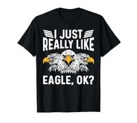 I Just Really Like Eagle Ok for a Bird Watcher Value Graphic T-Shirt, Men, Black, XL