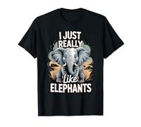 I Just Really Like Elephants Elephant Lover T-Shirt