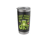 I Just Really Like Frogs Ok Cute Frog Lover Stainless Steel Insulated Tumbler