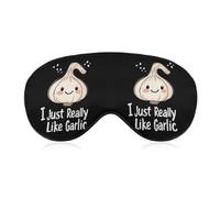 I Just Really Like Garlic Sleep Eye Mask Night Shade Cover Soft Adjustable for Travel Naps