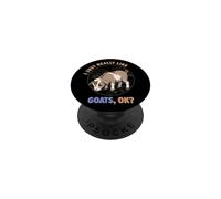 I Just Really Like Goats Ok Farm Animal Cute LaMancha Goat PopSockets Adhesive PopGrip
