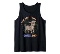 I Just Really Like Goats Ok Farm Animal Cute Pygmy Goat Tank Top