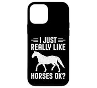 I Just Really Like Horses Ok - Funny Horse Lover Gifts Case for iPhone 12 mini