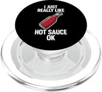 I Just Really Like Hot Sauce Ok PopSockets PopGrip for MagSafe