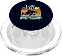 I Just Really Like Ichthyosaurus Marine Reptile Prehistoric PopSockets PopGrip for MagSafe
