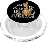 I Just Really Like Kangaroos OK Funky Kangaroo Illustration PopSockets PopGrip for MagSafe