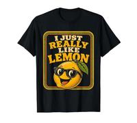 I Just Really Like Lemon Tshirt Value Graphic T-Shirt, Men, Black, M