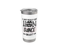 I Just Really Like Lion Dance Chinese New Year Okay Stainless Steel Insulated Tumbler