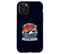 I Just Really Like Megalodons Funny Prehistoric Shark Lover Case for iPhone 11 Pro